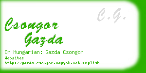 csongor gazda business card